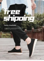Men's Breathable Sports Shoes Low Cut Casual Slip-On Sneakers Comfortable Lightweight Anti-Slip Mesh Upper Running Shoes - Image 11