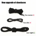 New Swivel Buckle Laces Automatic Shoelaces Without ties Install simple Thick Rope Tennis Sneakers Shoelace Shoe Accessories - Image 4