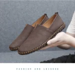 Fashion Casual Shoes Handmade Moccasins Leather Loafers Men Driving Shoes Size 39-48 - Image 26