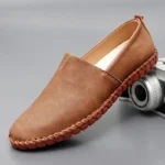 Jumpmore New style casual handmade moccasins Leather loafers Men Driving Shoes Size 39-48 - Image 9