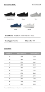 HOBIBEAR Unisex Barefoot Shoes for Men Women Wide Toe Adjustable Slip On Sneakers Minimalist Lightweight Walking Shoes - Image 12