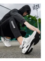 Men Sports Running Shoes Casual Marathon Breathable Lightweight Women's Comfortable Athletic Nonskid Walking Sneakers - Image 24