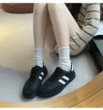 Women Tennis Sneakers Flats Ladies Fashion Mixed Colors Lace-up Vulcanized Shoes Spring Autumn Woman Outdoor Trainers Footwear - Image 20