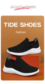 Men's Shoes Soft Sole Slip-On Sneakers Men Running Shoes Lightweight Men's Loafers Walking Male Footwear - Image 15