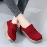 2025 Fashion Women Shoes Platform Shoes Leather Suede Plush Slip on Sneakers Tassel Fringe Loafers Moccasins Women Vintage Shoes - Image 12