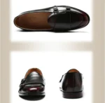 Man Shoes Leather Loafers designer Fashion Slip-on Original Casual Comfortable Double Monkstrap Dress Shoe - Image 10