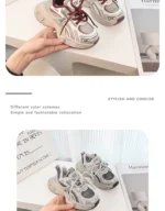 Kids Basketball Shoes Classic Children's Sneakers Boy School Fashion Versatile Girls Causal Running Sneakers Unisex Breathable - Image 13