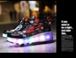 children's flashing roller skates outdoor recreational sports shoes wheel shoes boy girls skate sneakers - Image 28