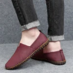 Fashion Casual Shoes Handmade Moccasins Leather Loafers Men Driving Shoes Size 39-48 - Image 8