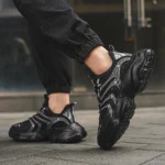 Men's Outdoor Running Sneakers - Comfortable and Breathable Design, Fashionable Lace-Up Sports Style, Versatile and Trendy - Image 13
