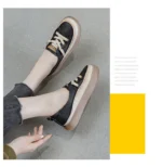 GKTINOO Women Sneakers Big Size 2026 Spring New Genuine Leather Loafers Women Casual Lace-up Women's Nurse Shoes - Image 12