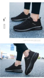 Ngouxm Men Running Sneakers Lightweight Sport Classical Lace Up Mesh Breathable Casual Shoes Male Fashion - Image 19