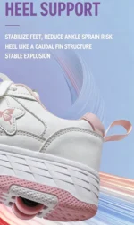 4-Wheels Walking Shoes With Butterfly Patterns Children's Outdoor Sport Roller Skate Sneakers For Teenagers Girls Entertainment - Image 13