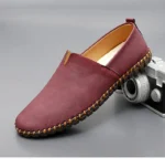 Jumpmore New style casual handmade moccasins Leather loafers Men Driving Shoes Size 39-48 - Image 49