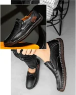 Mens Loafers Breathable Slip on Italian Driving Shoes Chaussure Homme Genuine Leather Men Handmade Casual Shoes - Image 20
