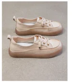 GKTINOO Women Sneakers Big Size 2026 Spring New Genuine Leather Loafers Women Casual Lace-up Women's Nurse Shoes - Image 16
