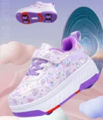 Children's Skateboard Shoes Walking Rolling Dual-Use Comfortable Wear-resistant Outdoor Roller Skate Sneakers Girls Boys 4 Wheel - Image 9