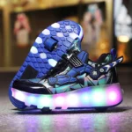children's flashing roller skates outdoor recreational sports shoes wheel shoes boy girls skate sneakers - Image 8