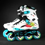 White Black Professional Inline Roller Skates Woman Man Kids Adult Speed Skate Sneakers Outdoor patins 4 rodas Size 30-44
