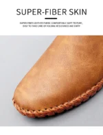 Jumpmore New style casual handmade moccasins Leather loafers Men Driving Shoes Size 39-48 - Image 21