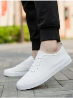 CanvasBreathable Mesh Men Shoes Trendy Lightweight Walking Flats Male Tennis Sneakers Outdoor Running Fitness Shoes - Image 25