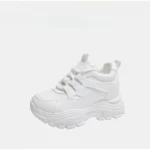 Women's Walking Sneakers, Lightweight Non-Slip High-Top Platform Chunky Sneakers, Elevator Shoes for Daily Wear & Fitness - Image 8