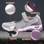 Running Sneakers Women Fashion Mesh Breathable Casual Wedge Platform Hiking Shoes Female Tenis Feminino Zapatillas Mujer2023 - Image 4