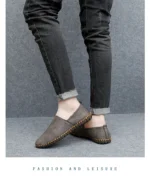 Fashion Casual Shoes Handmade Moccasins Leather Loafers Men Driving Shoes Size 39-48 - Image 29