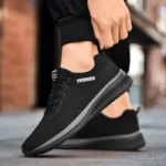 Breathable Mesh Casual Men Shoes Trendy Lightweight Walking Flats Male Tennis Sneakers Outdoor Running Fitness Shoes for Men - Image 2