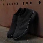 Women's Shoes Lightweight Breathable Mesh Slip-On Sneakers Black White Sport Running for Casual Party Fashion Ladies Shoes - Image 19