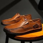 Mens Loafers Breathable Slip on Italian Driving Shoes Chaussure Homme Genuine Leather Men Handmade Casual Shoes - Image 3