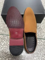 Men Loafers Shoes Suede Low-heeled Solid Color Comfortable Casual Retro Wear Fashion Everyday All-match Classic Shoes - Image 9