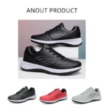 Men Walking Shoe Fashion Casual Sneakers Non-slip Man PU Leather Footwear - Image 14