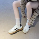 Women's Fashion Tennis Sneakers Flats Lace-up Vulcanized Shoes Autumn Outdoor Trainers Student Board Footwear - Image 18