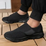Women's Mesh Slip - on Sneakers with Velcro Closure: Lightweight, Comfortable for Daily Wear - Image 3