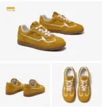 BEAUTODAY Skate Sneakers Women Cow Suede Leather Mixed Colors Lace-up Patchwork Round Toe Ladies Sports Shoes Handmade 29892 - Image 13