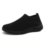 Women's Shoes Lightweight Breathable Mesh Slip-On Sneakers Black White Sport Running for Casual Party Fashion Ladies Shoes - Image 12