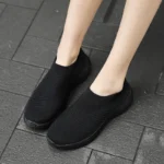 Women's Shoes Lightweight Breathable Mesh Slip-On Sneakers Black White Sport Running for Casual Party Fashion Ladies Shoes - Image 5