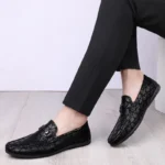 2026 New Black Loafers Men's Leather High Quality Designer Men's Shoes Leather Shoes Soft Sole Comfortable Casual Shoes Moccasin - Image 22
