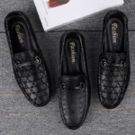 2026 New Black Loafers Men's Leather High Quality Designer Men's Shoes Leather Shoes Soft Sole Comfortable Casual Shoes Moccasin - Image 16