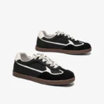 BEAUTODAY Skate Sneakers Women Cow Suede Leather Mixed Colors Lace-up Patchwork Round Toe Ladies Sports Shoes Handmade 29892 - Image 4