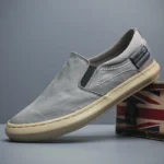 Summer Breathable Canvas Shoes Men Loafers Slip On Sneakers Fashion Casual Men Shoes Lightweight Flats Men Driving ZapatoBD24060 - Image 3