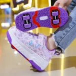 Children's Skateboard Shoes Walking Rolling Dual-Use Comfortable Wear-resistant Outdoor Roller Skate Sneakers Girls Boys 4 Wheel - Image 2