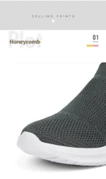 Men's Shoes Soft Sole Slip-On Sneakers Men Running Shoes Lightweight Men's Loafers Walking Male Footwear - Image 16