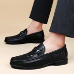 Summer Adult Loafers for Men Casual Footwear Mens Fashion Genuine Leather Shoes Wedding Business Dress Breathable Driving Shoes - Image 23