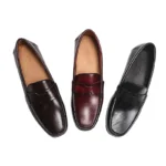 Men's High-End Genuine Leather Loafers Comfortable Flat Casual Glossy Wine Red Handmade Office Banquet Shoes - Image 10
