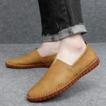 Fashion Casual Shoes Handmade Moccasins Leather Loafers Men Driving Shoes Size 39-48 - Image 3