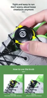 1Pair Automatic Shoelaces Without Ties Install Simple Swivel Buckle Laces Thick Rope Tennis Sneakers Shoelace Shoe Accessories - Image 10