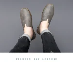 Jumpmore New style casual handmade moccasins Leather loafers Men Driving Shoes Size 39-48 - Image 29