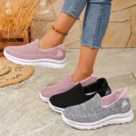 Breathable Womens Slip On Sneakers Soft Sole Comfortable Lightweight Casual Shoes for Everyday Walking Low Top - Image 3